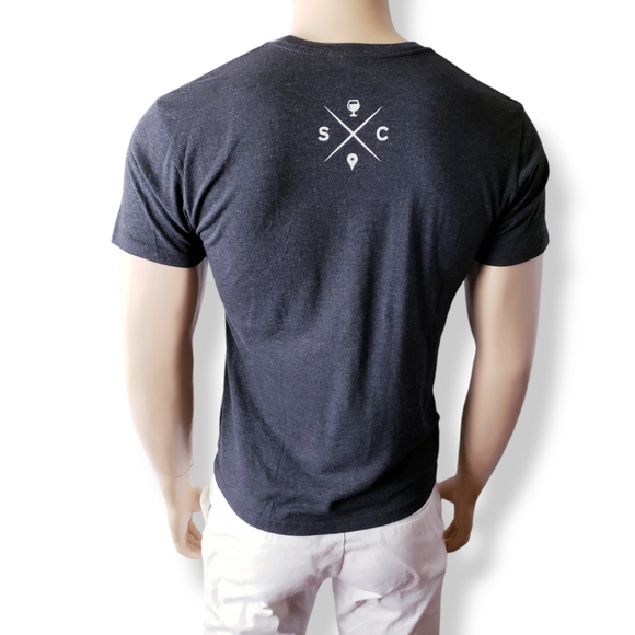 Charcoal Gray "Saucey" Print T-Shirt - Picture 7 of 8